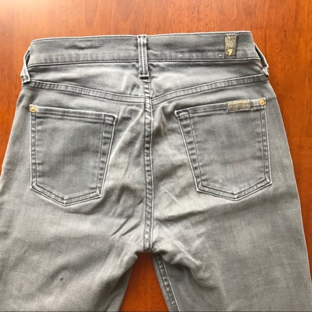7FAM The Modern Straight Gray Jeans - Picture 3 of 7
